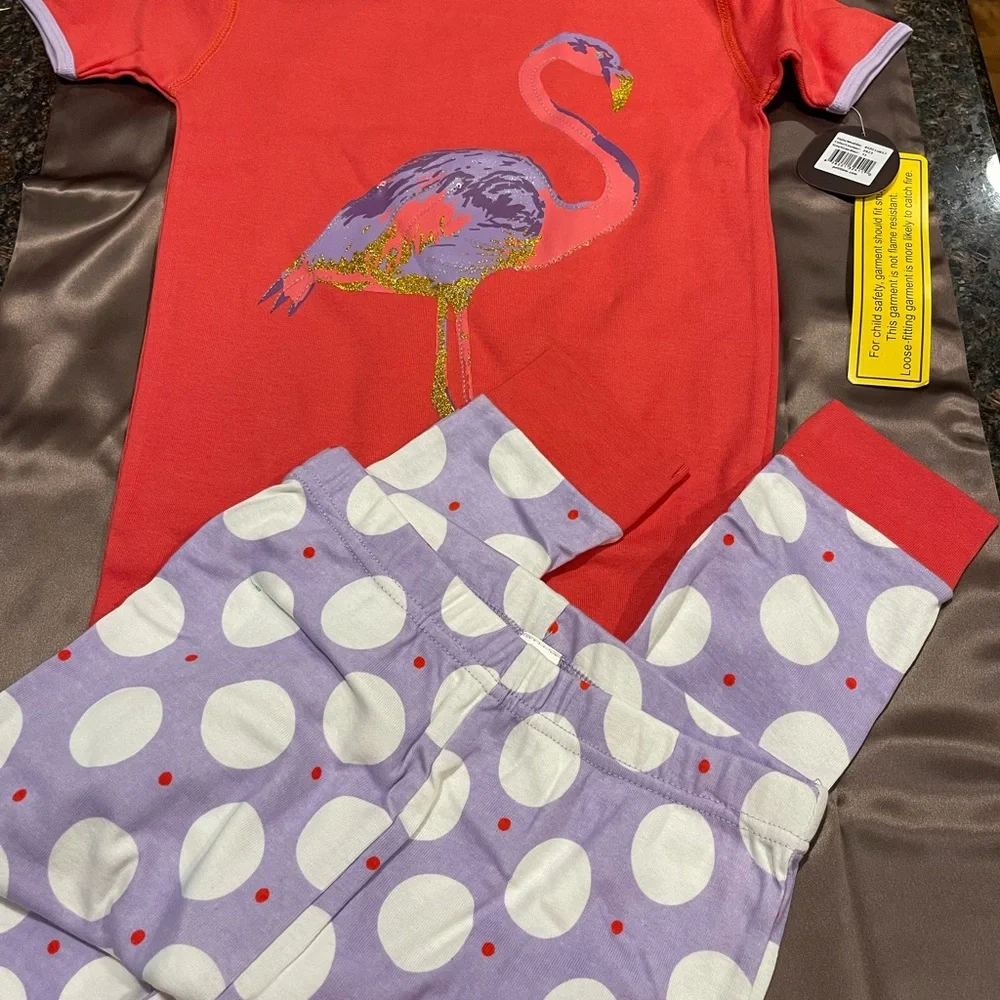 NWT Petit Lem girls pajama set, size 12, pelican
